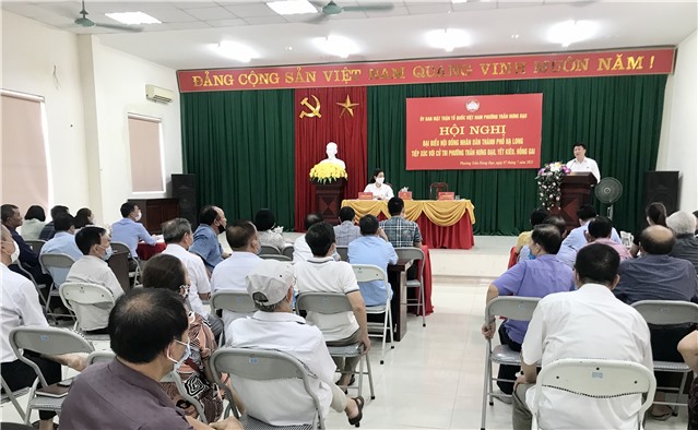 Đại biểu HĐND TP Hạ Long tiếp xúc cử tri với các phường Trần Hưng Đạo, Yết Kiêu, Hồng Gai
