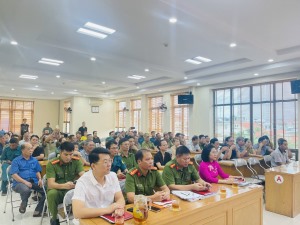 Công an phường Yết Kiêu tổ chức Hội nghị “Công an lắng nghe ý kiến Nhân dân” và “Ngày hội toàn dân bảo vệ an ninh Tổ quốc” năm 2024